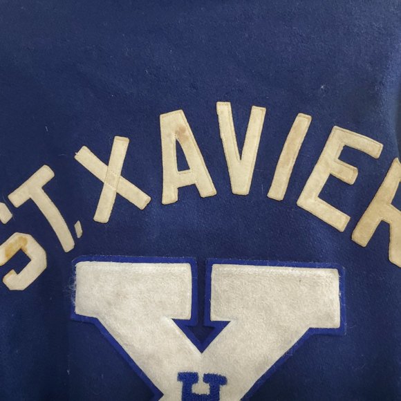 Vintage St. Xavier Varsity Jacket Size Medium - Picture 9 of 9